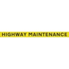 24” x 3” Highway Maintenance Sticker  